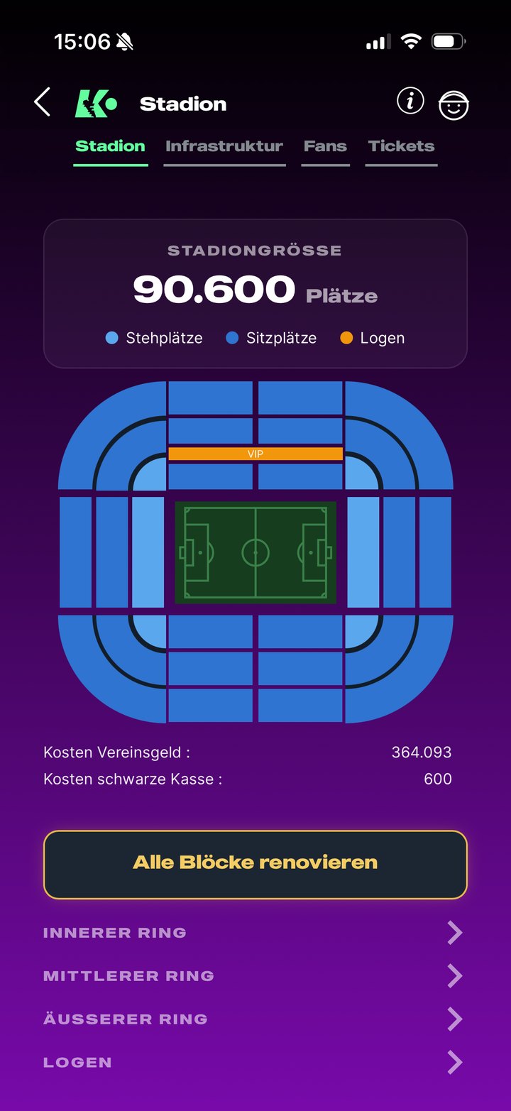 Kings of Football – Stadionverwaltung